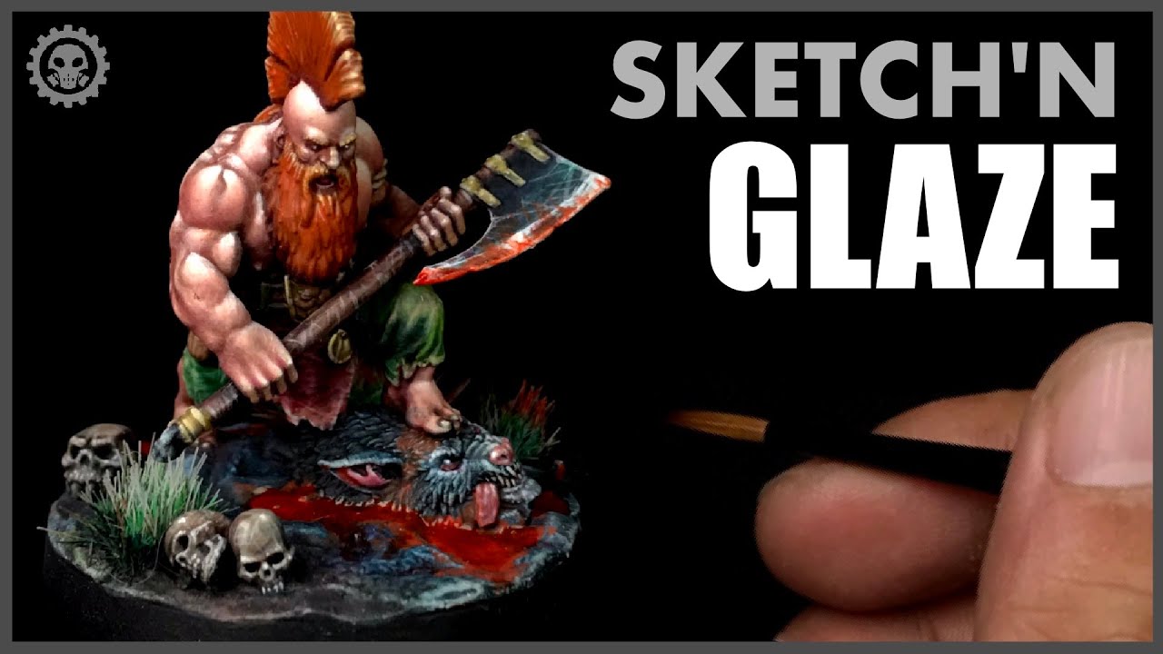 HOW to Glaze Miniatures | CREATURE CASTER Painting | BROK