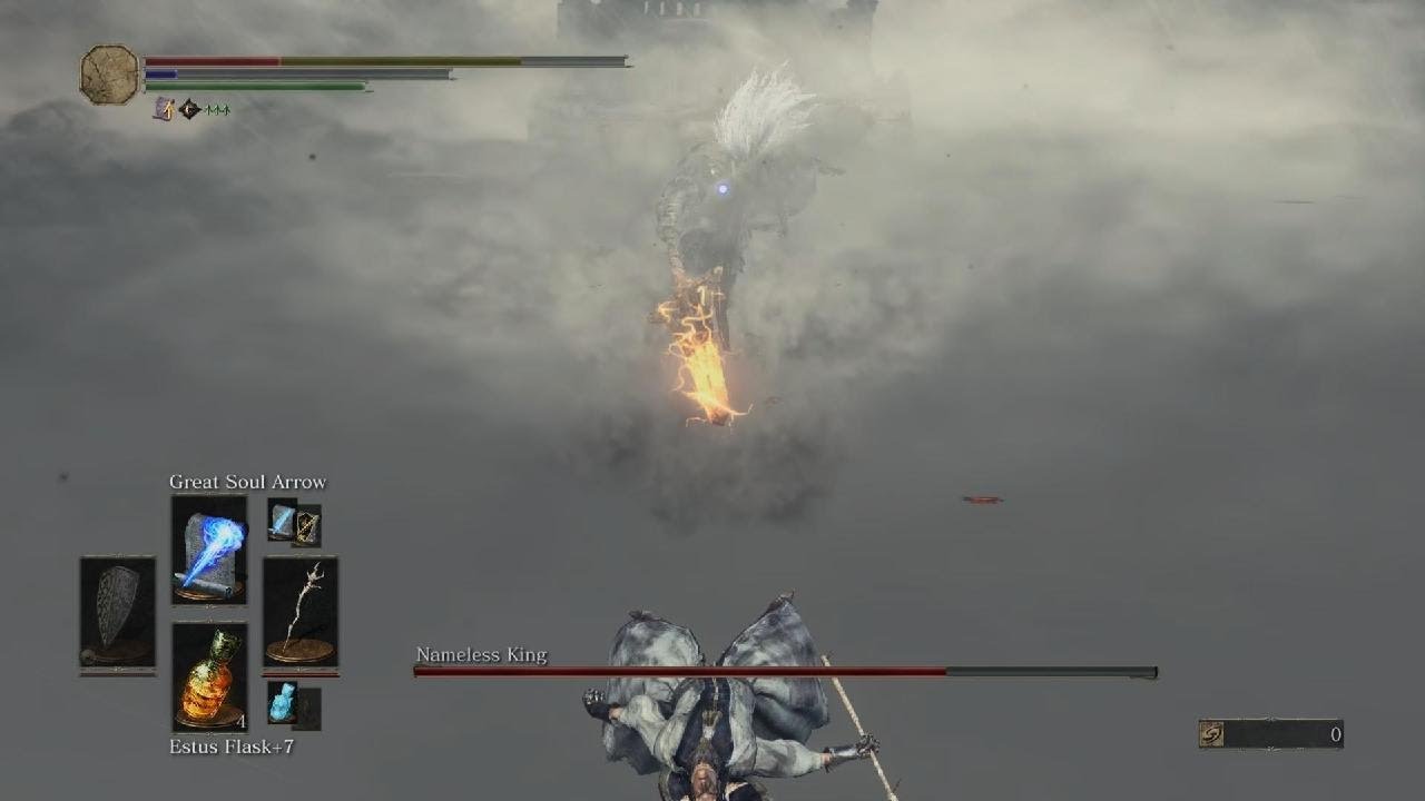 DARK SOULS III: Nameless King boss fight