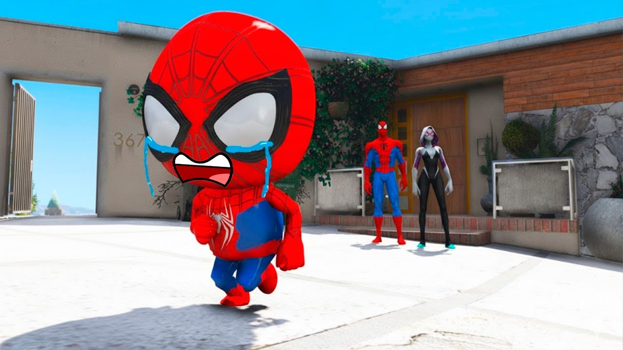 MINI HOMEM-ARANHA FUGIU DE CASA no GTA 5