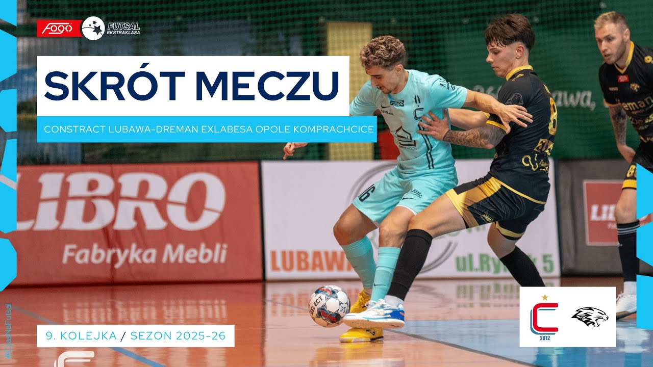 Constract Lubawa - Dreman Exlabesa Opole Komprachcice 9:0 SKRÓT | 9. kolejka (2025/26)
