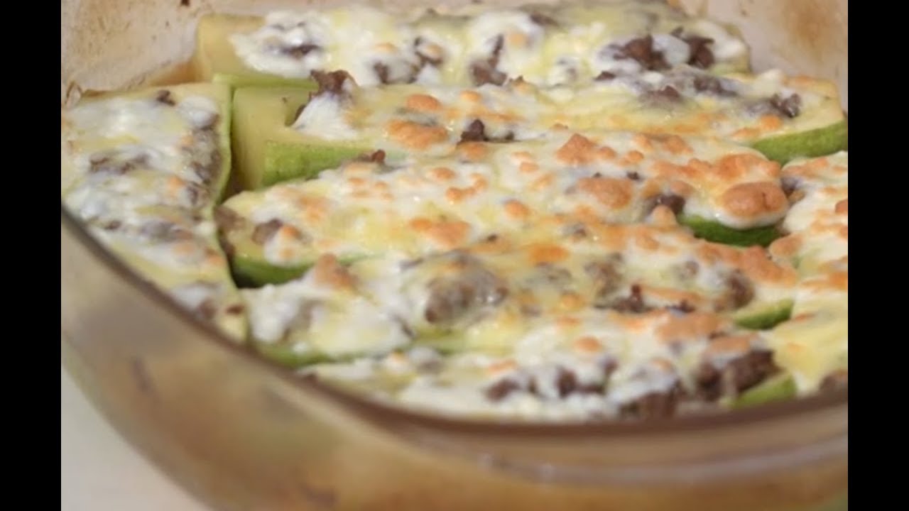 طريقه عمل قوارب الكوسة باللحمه | الشيف فاطمه ابو حاتي