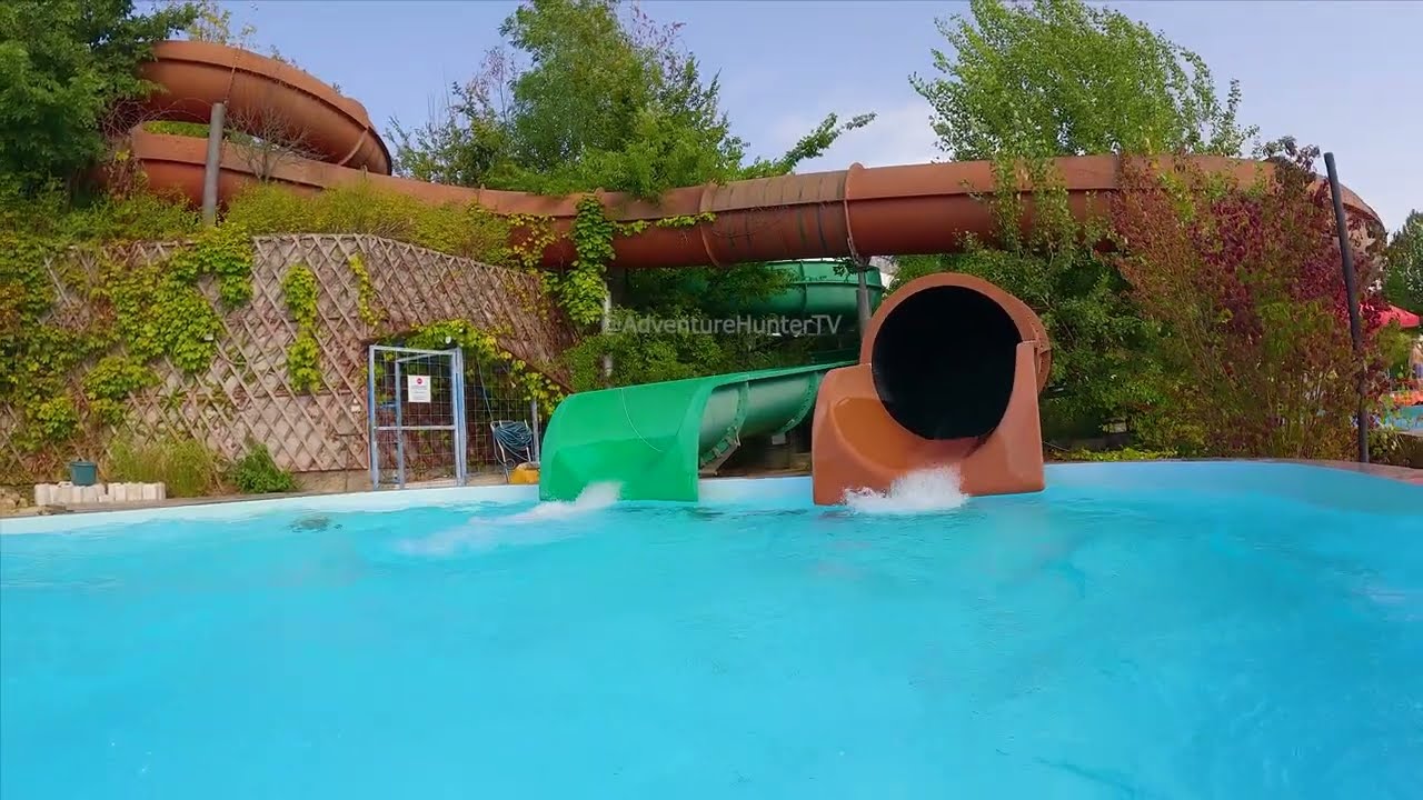 Black Hole WaterSlide at Aquarena WaterPark, Budapest, Hungary
