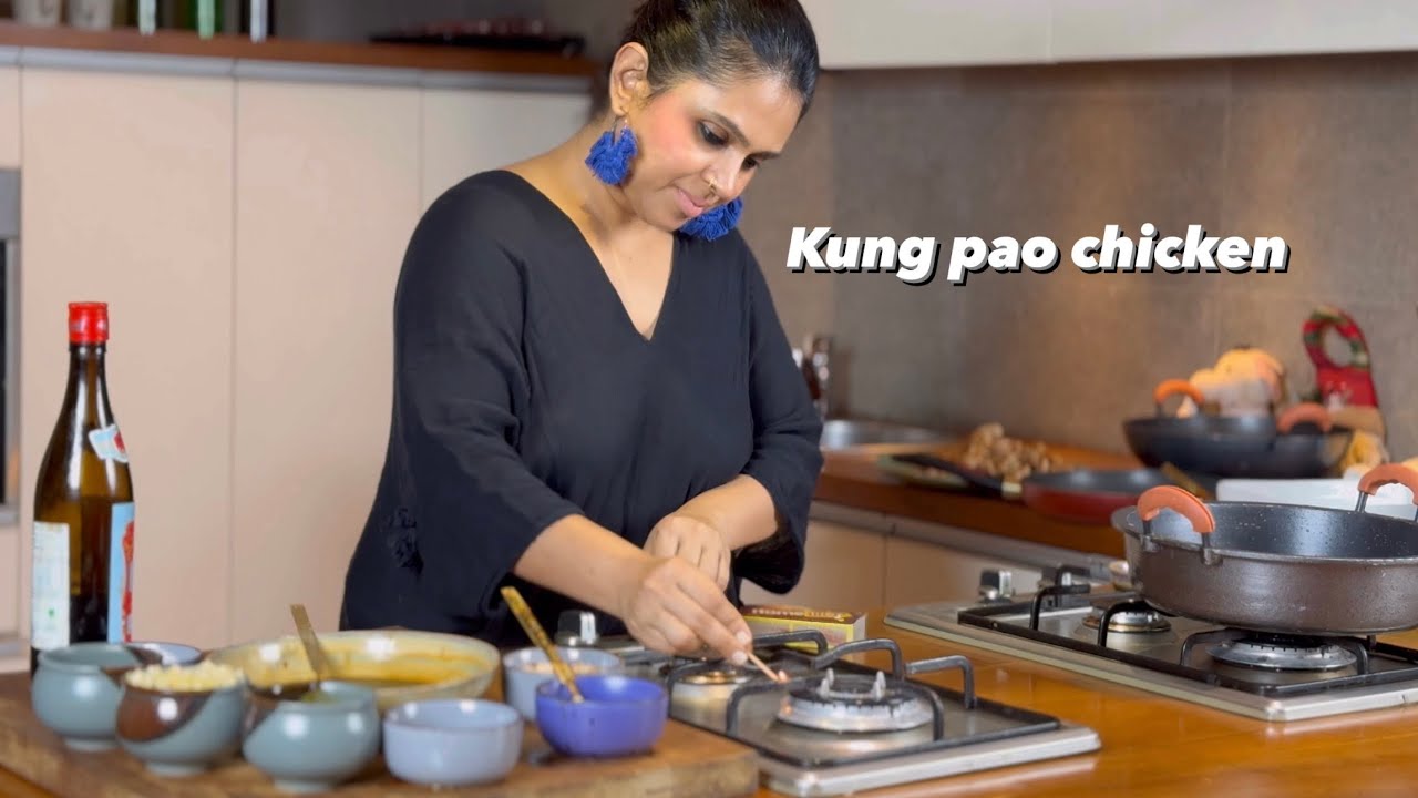 Kung pao chicken | kitchen tales by Neethu | ￼ ASMR video