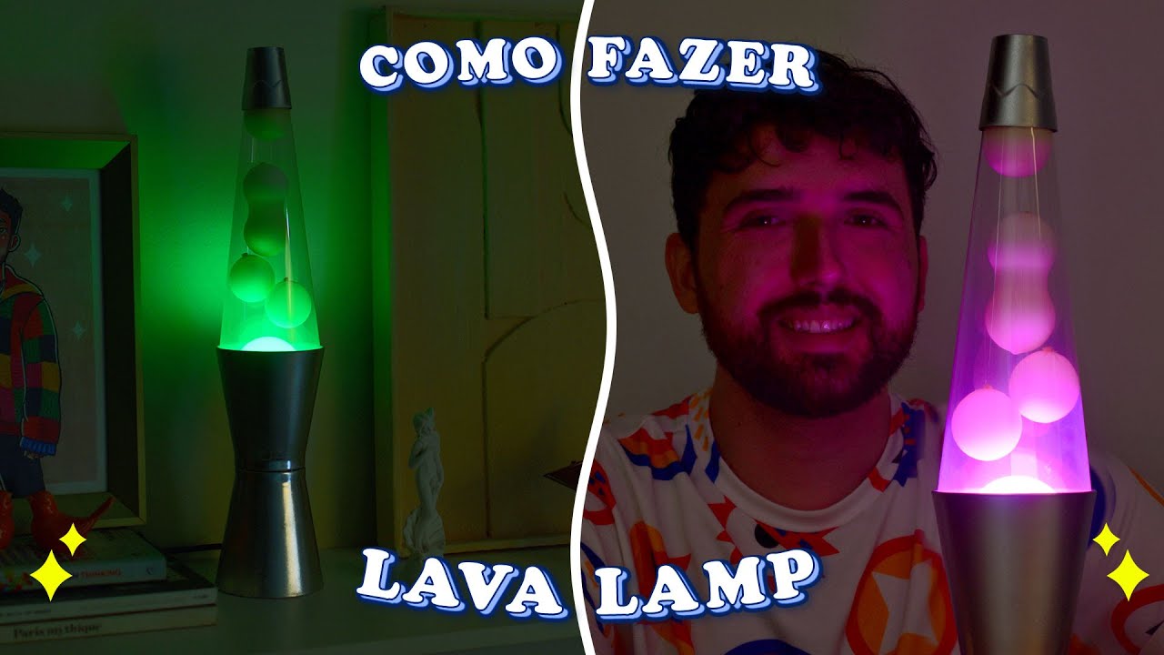 COMO FAZER LAVA LAMP – DIY Lâmpada de Lava – How to make a lava lamp