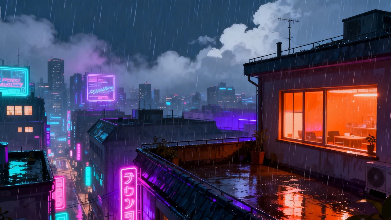 This Rainy Tokyo Lofi Hits Different ☕ Deep Focus | 集中タイム