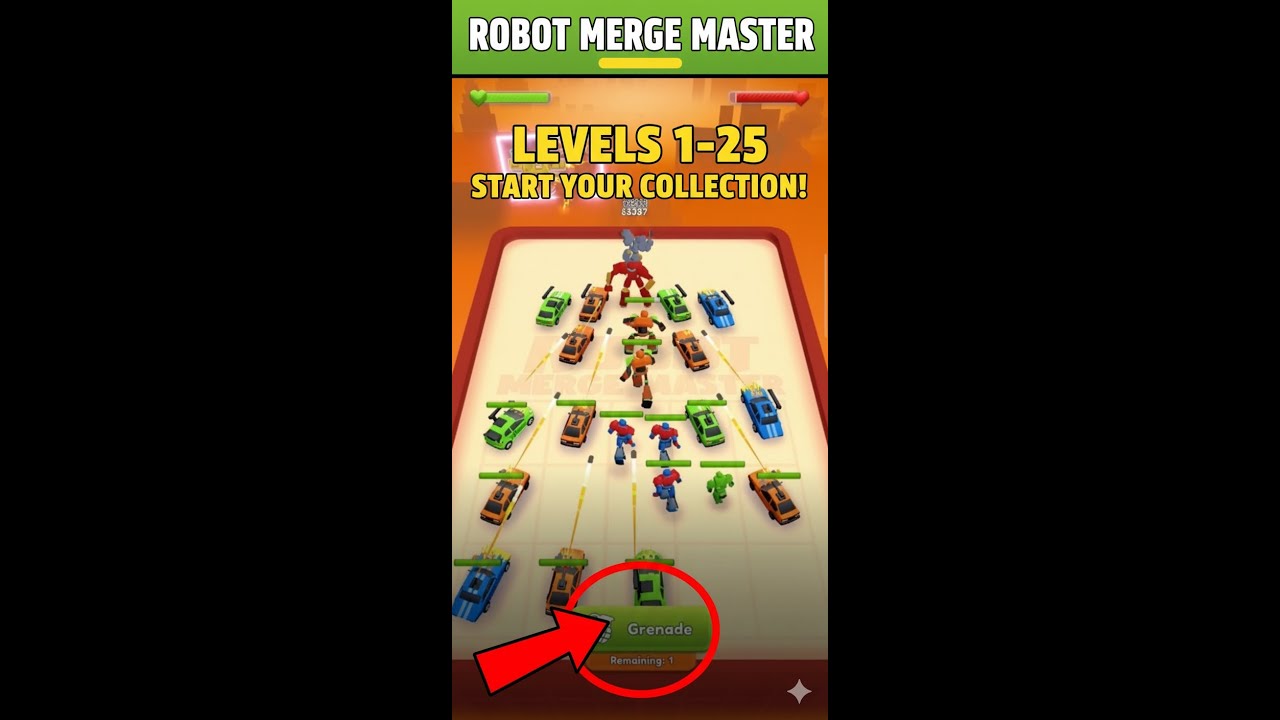 Robot Merge Master Levels 1&ndash;25 | Full Gameplay Walkthrough | No Commentary