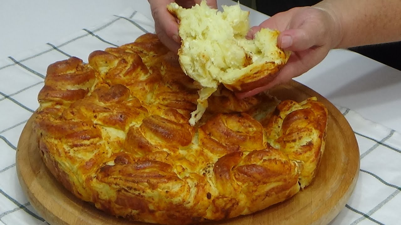 MERAKLISKA PEKARSKA PUTER POGAČA SA SIROM! Kad pekari prave za svoju dušu Pogača i diše i miriše👌💯🔝!