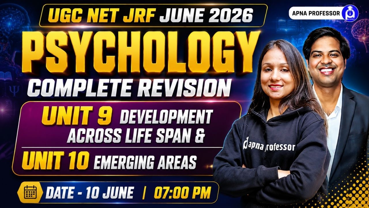 UGC NET Psychology 2026 | Unit 9 & 10 Complete Revision