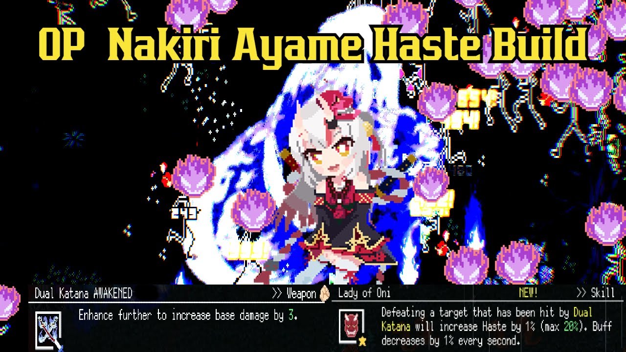 This Nakiri Ayame Haste Build is Amazing! Endless: Hard Mode | HoloCure - Save the Fans