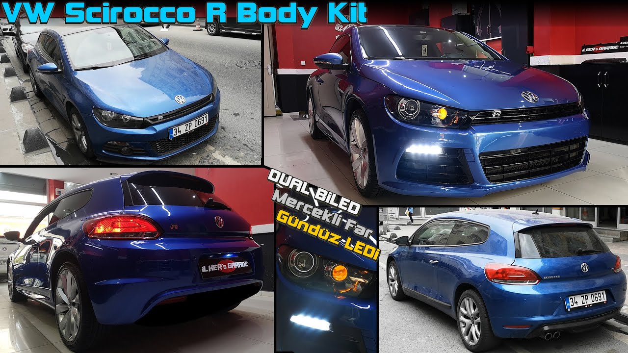 VW Scirocco R Body Kit  | Dual BiLed Gündüz Ledli Far Yapımı [Arşiv] @ilkersgarage EXTRA