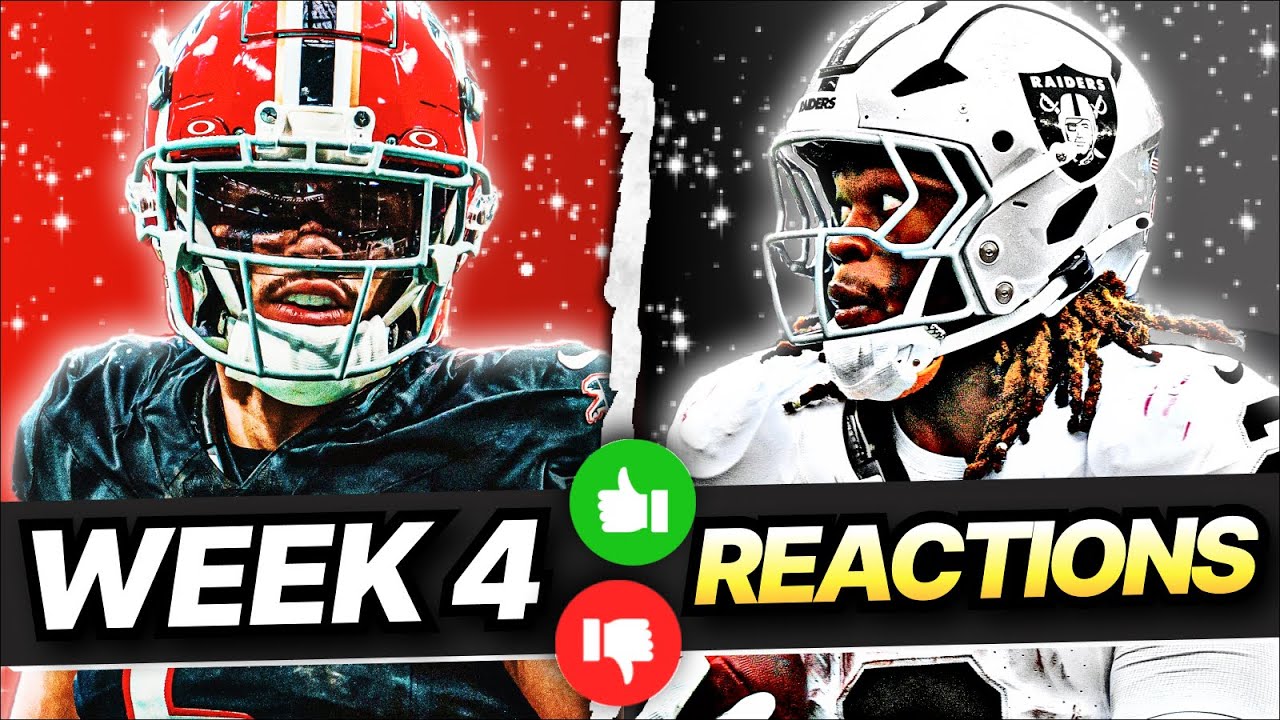 Fantasy Football Week 4 Reactions - Bust To Blockbuster