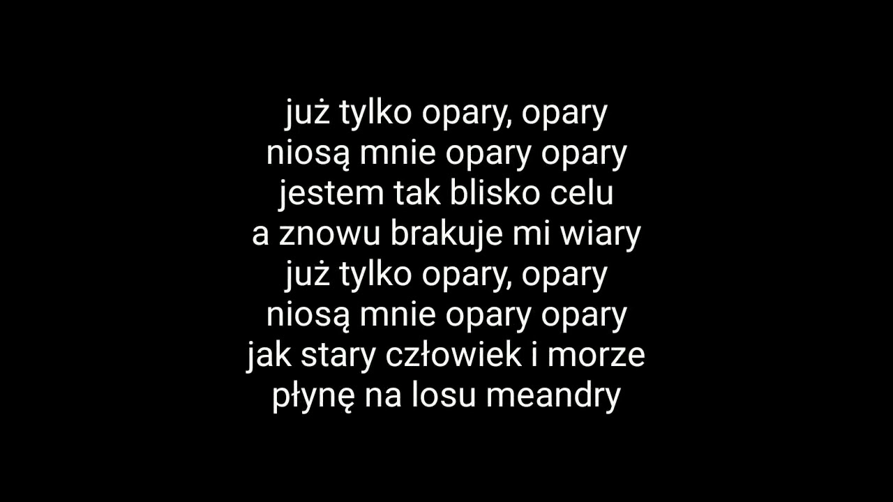 Kali X Paluch - Opary ( Tekst )