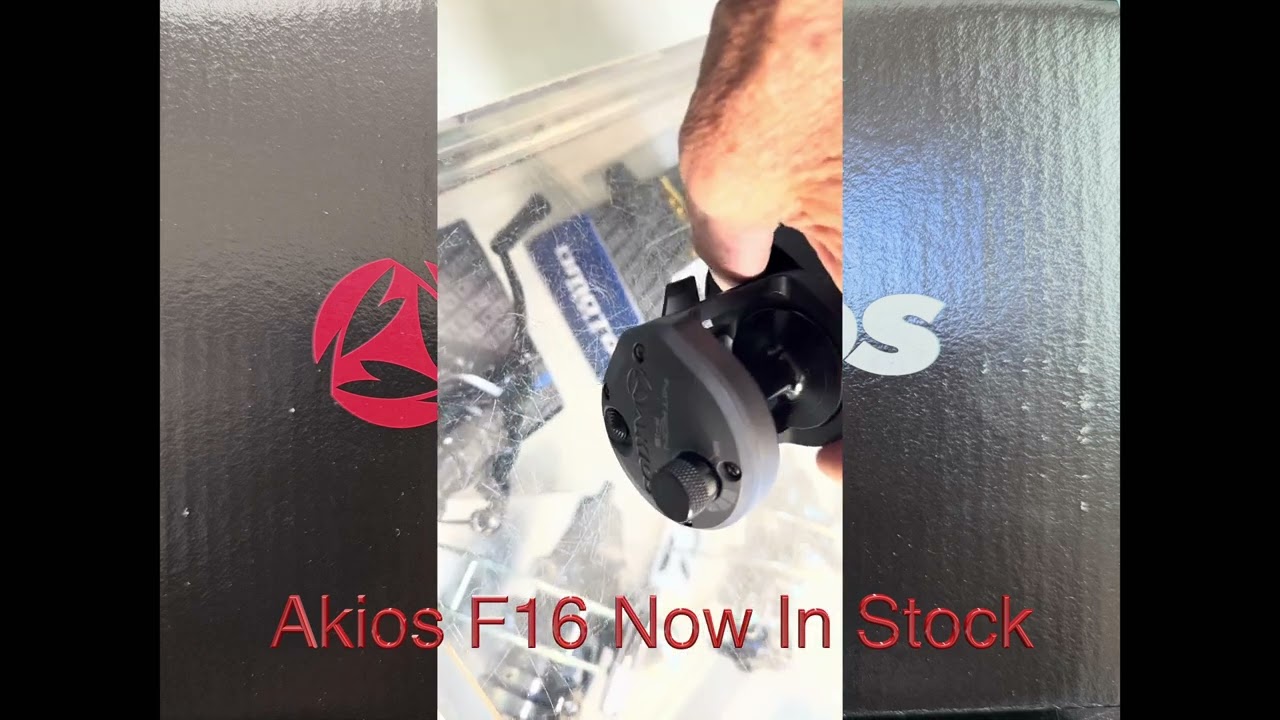 The New Akios F16 now in stock.  Awesome looking reel.