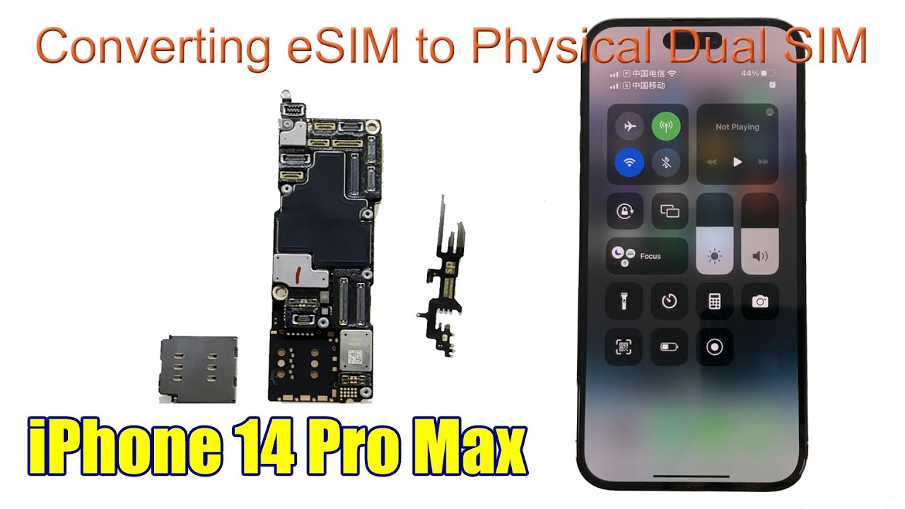 iPhone 14 Pro Max - Converting eSIM to Physical Dual SIM #huaqiangbei #esim #iphone14promax