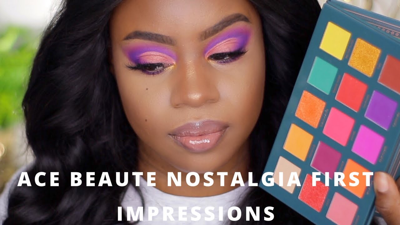 Ace Beaute NOSTALGIA palette | First Impressions [hooded eyes]
