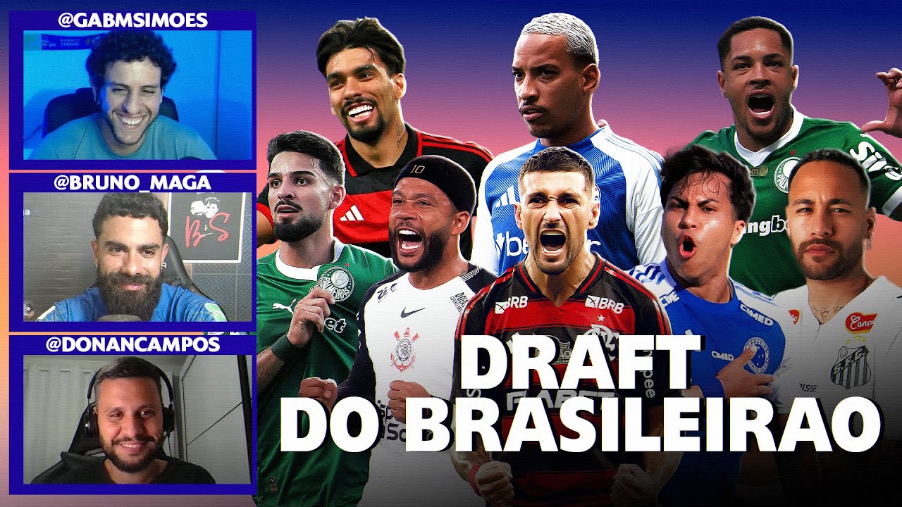 DRAFT DO BRASILEIRÃO - COM DONAN CAMPOS | QUEM MONTOU O MELHOR TIME?