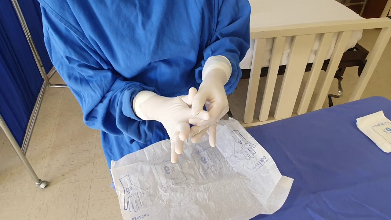 6 - Técnica calzado de guantes  técnica cerrada y abierta