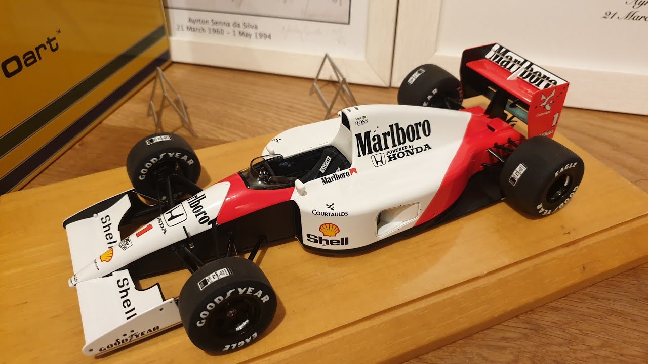 1/18 AUTOART Ayrton Senna Marlboro Conversion - 1991 Mclaren MP4/6 vs - Minichamps /TSM