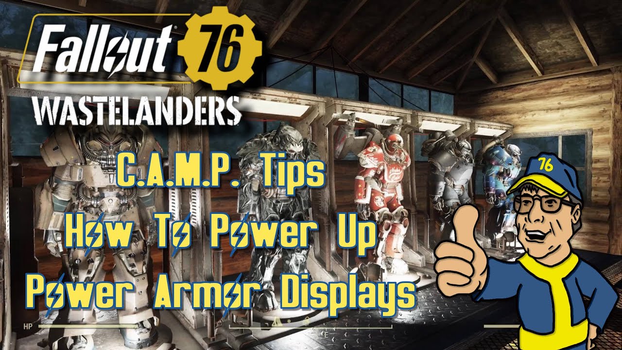 Fallout 76 C.A.M.P. Tricks (Powering Up Power Armor Displays)