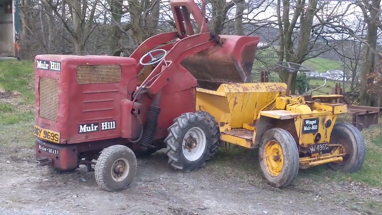 a quick look at ... 1950s mini muir-hill lh1 with Perkins and winget with petter
