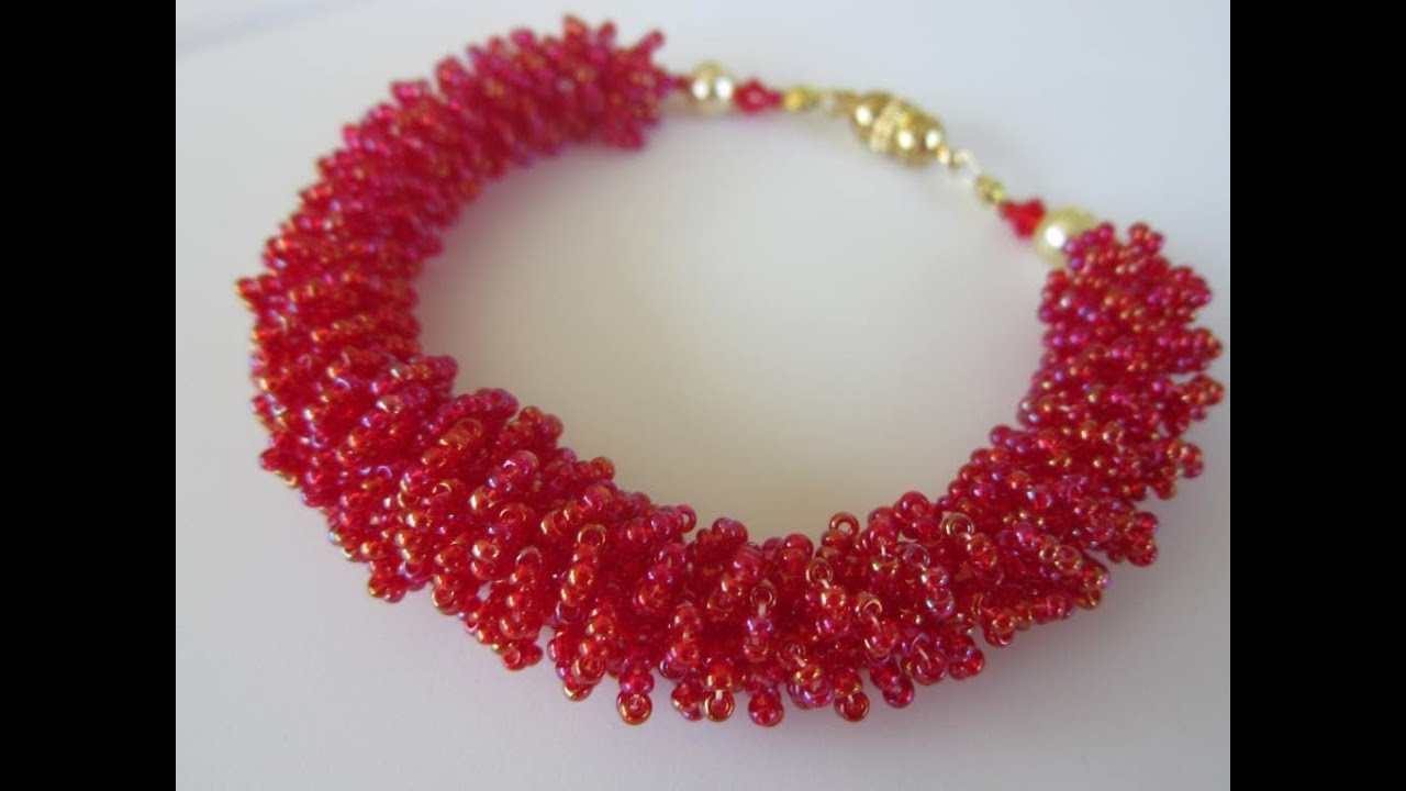 Beaded Fur Bracelet   DIY.  Бисерный мех
