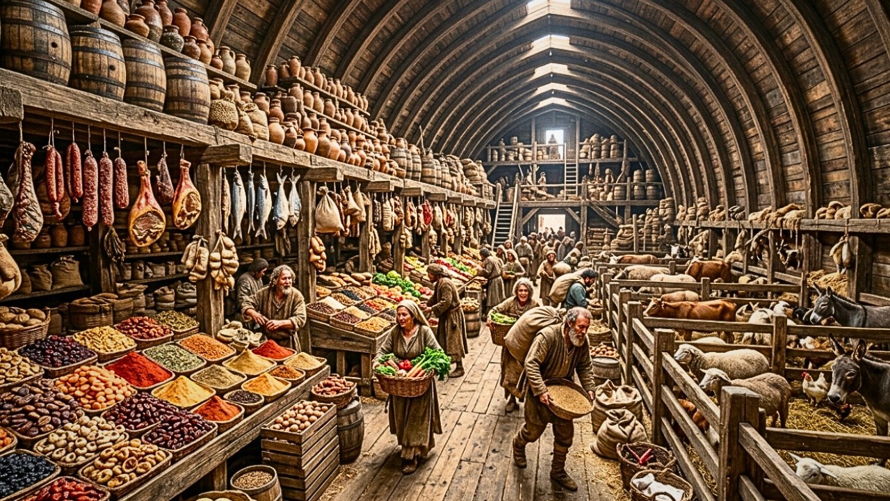 Como Era a Comida Dentro da Arca de Noé — 370 Dias