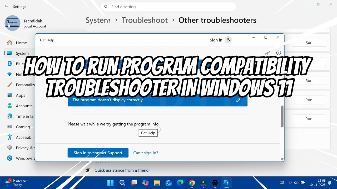 Как запустить средство устранения неполадок совместимости программ в Windows 11