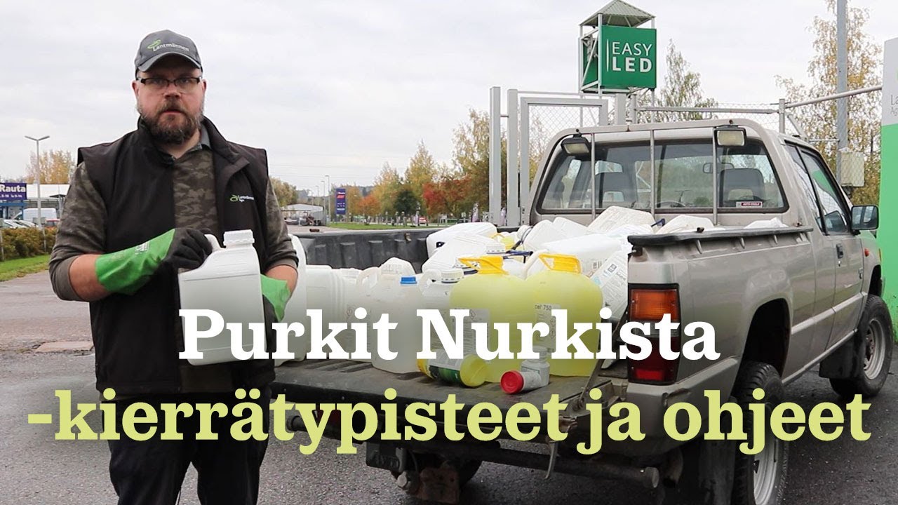 Purkit Nurkista -kasvinsuojeluainepakkausten keräys - Ohjeet ja kierrätyspisteet 2021
