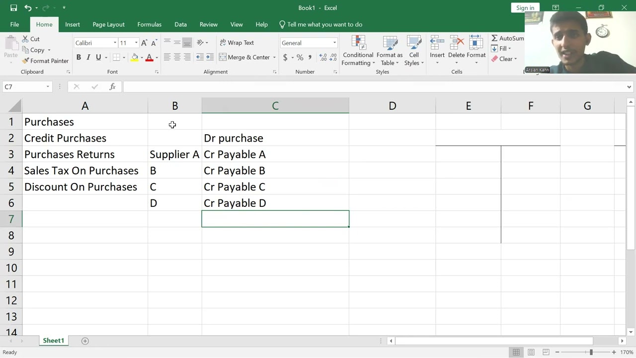 Purchases|Credit Purchases|Purchase  Returns|Input Tax|Sales Tax Account|Chp 5 ACCA Hub FA1UrduHindi
