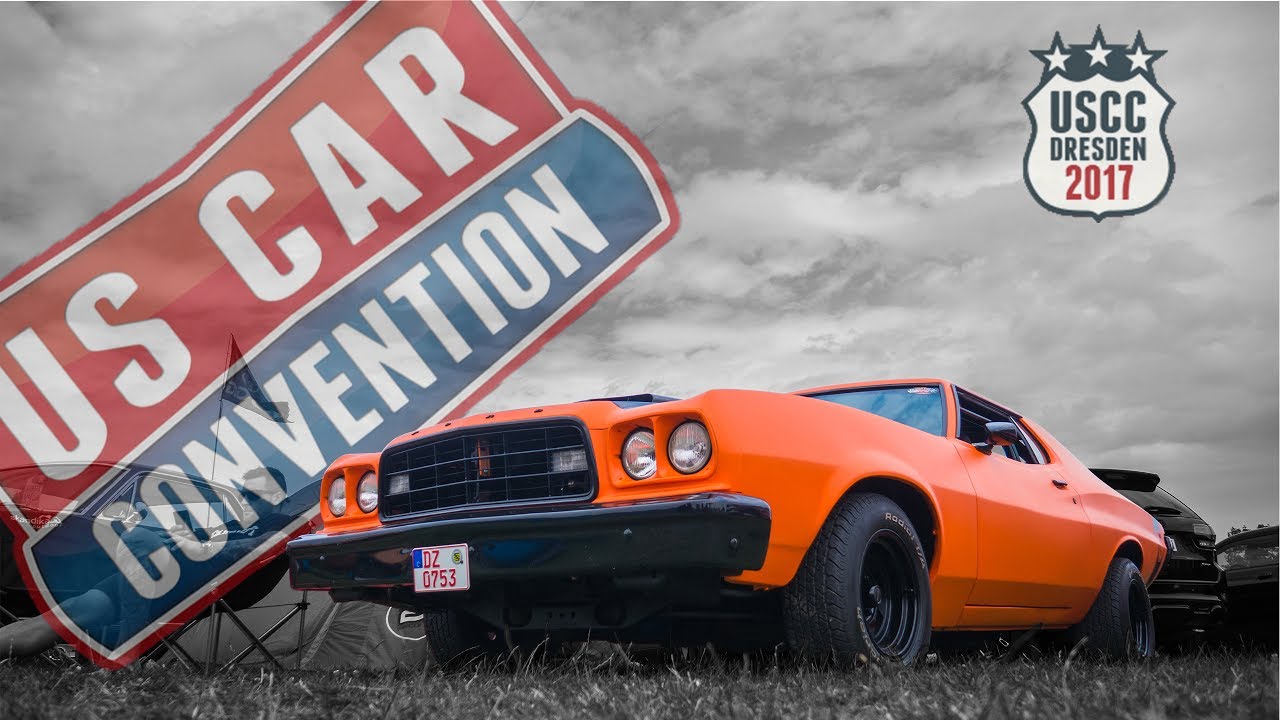 US Car Convention Dresden 2017 | USCC SUNDAY CITY CRUISE - AUSFAHRT MUSCLE CARS