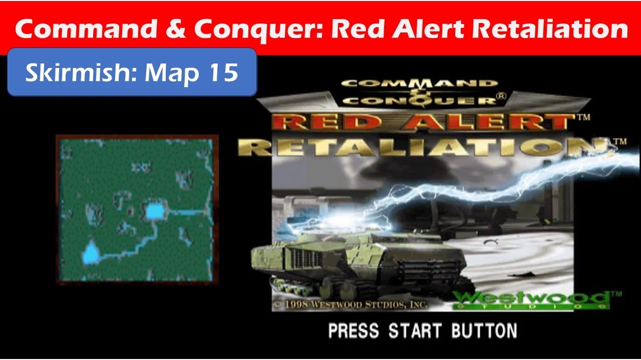 Command & Conquer - Red Alert Retaliation (MAP 15 Skirmish / Longplay PSX)
