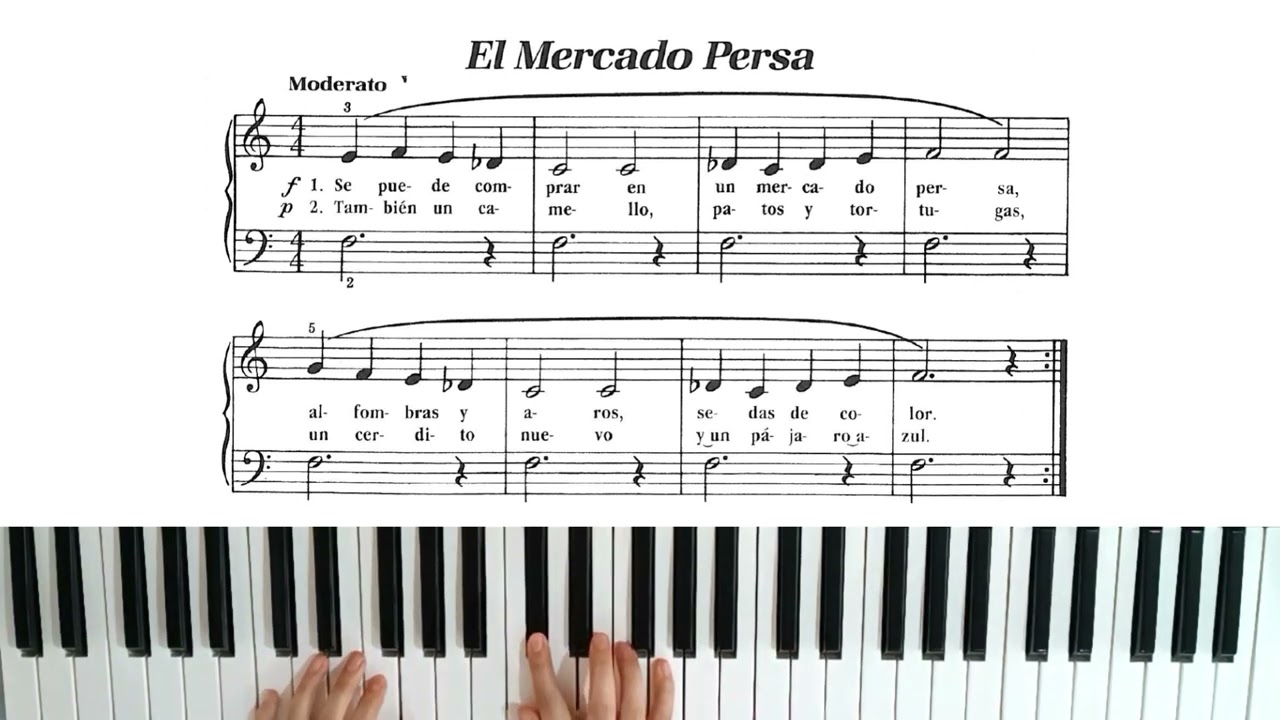 El mercado persa   Piano Bastien Nivel 1