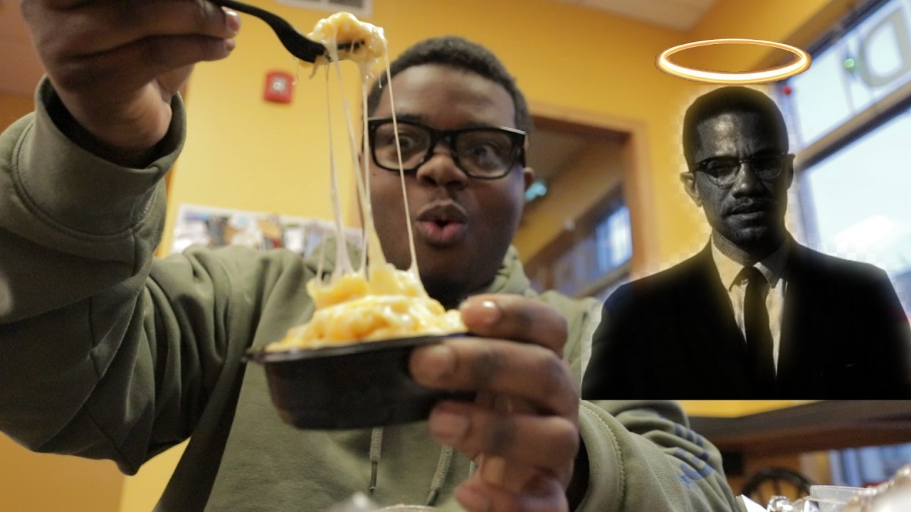 Trying Malcom X Favorite Food
