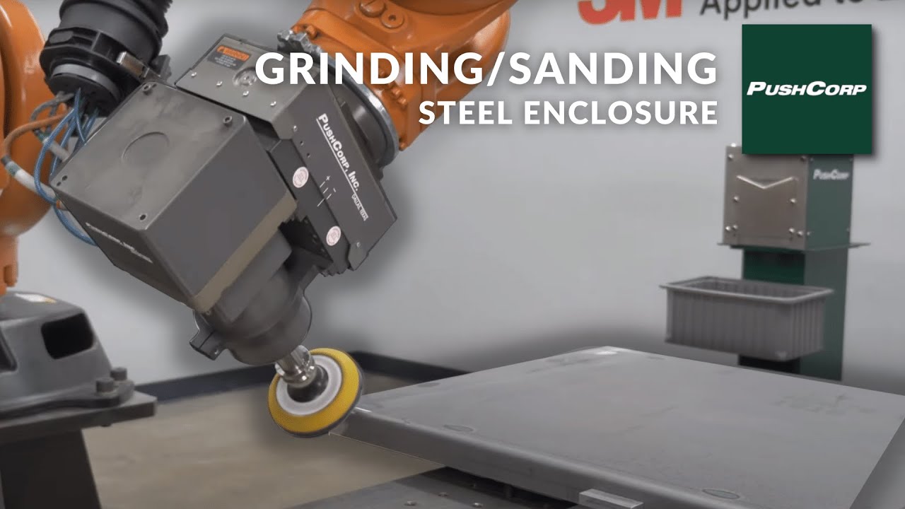 Industrial Robotic Weld Grinding and Sanding Steel Enclosure