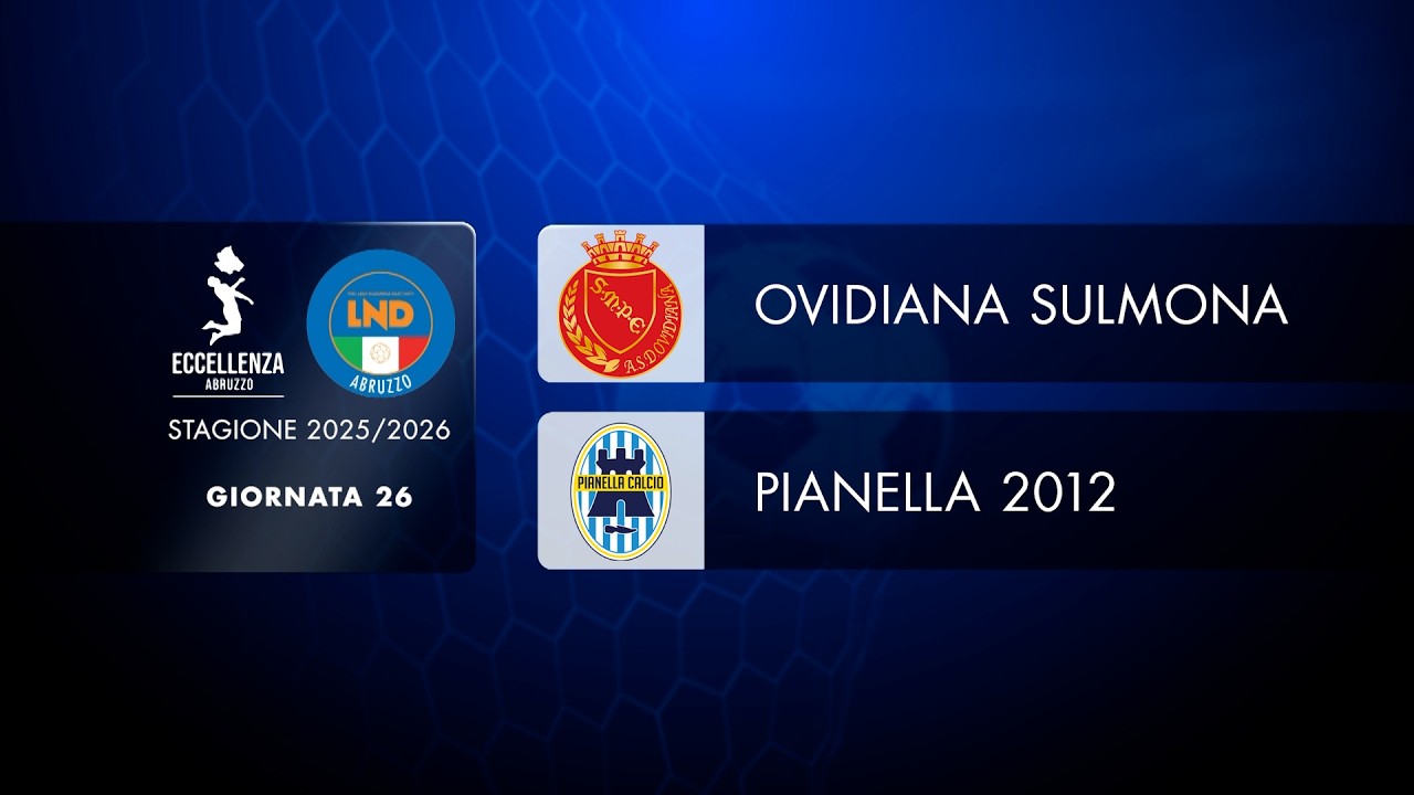 Eccellenza | 26° giornata: Ovidiana Sulmona - Pianella (2-0)