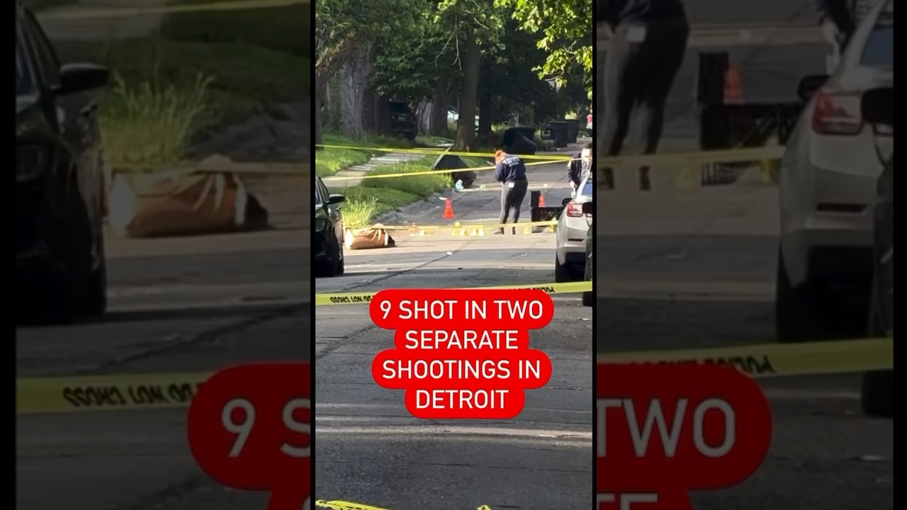 9 PEOPLE SHOT in Detroit, over 100 shots fired