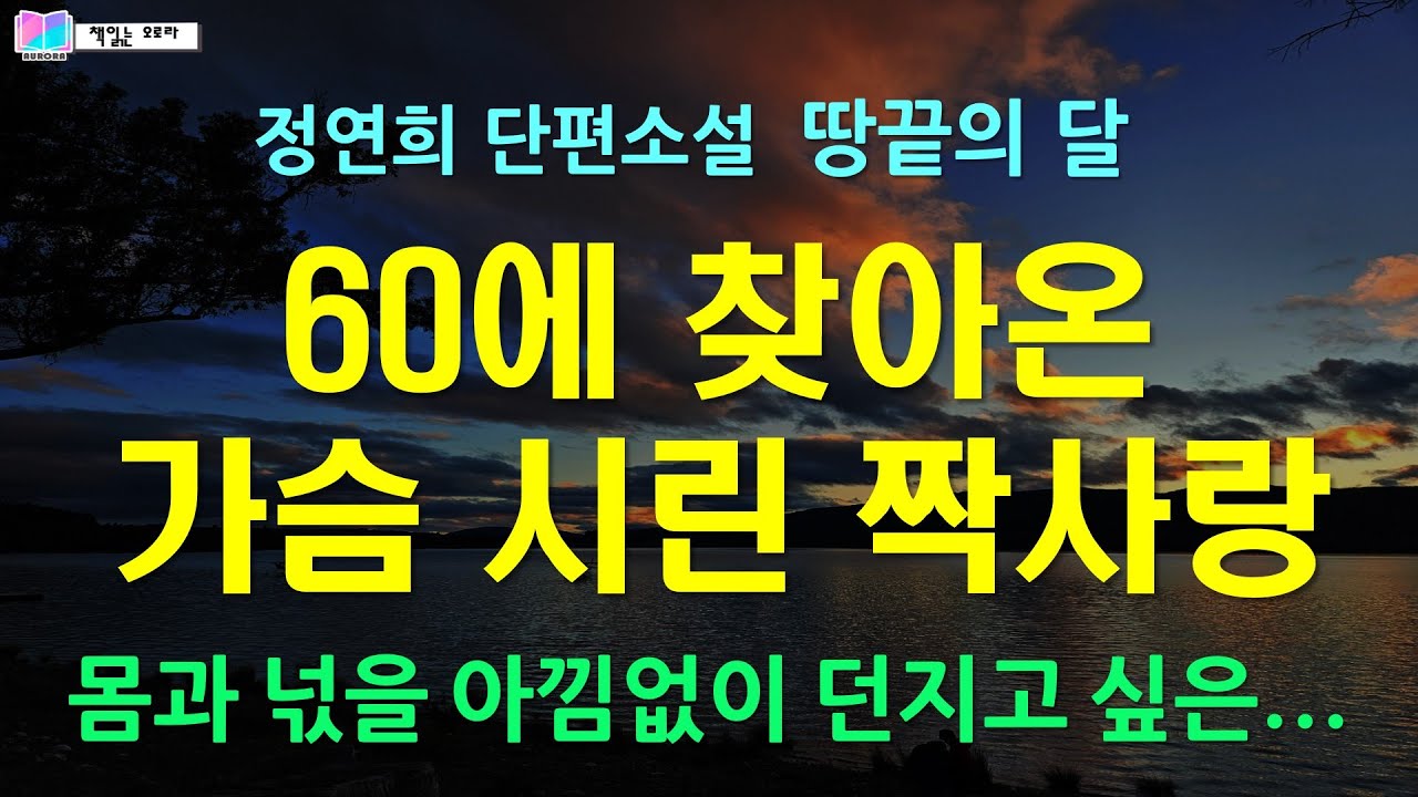 60에 찾아온 활화산 같은 짝사랑. 몸과 넋을 아낌없이 던지고 싶은... | 땅끝의 달 - 정연희 단편소설 | 땅끝의 달 / 출판 개미 | 책읽는 오로라 |