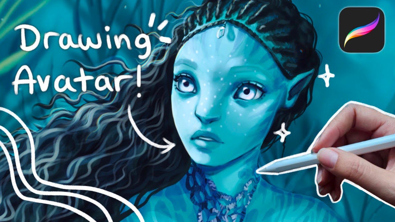 Drawing Tsireya from Avatar the way of water ✏️🌊