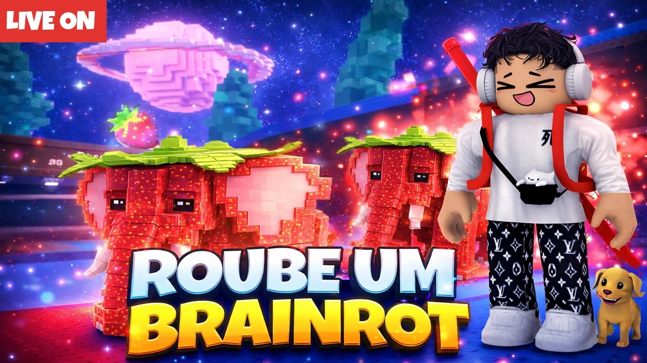 📢LIVE ON | VEM COM AS RARIDADES Trocando Brainrots na maquina💀 Roube um Brainrot AO VIVO #roblox