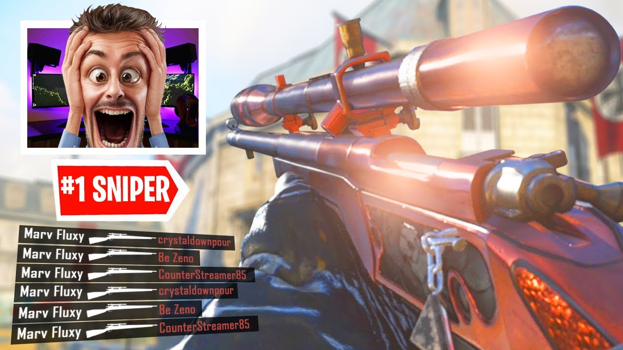 REACTING TO THE #1 BEST CALL OF DUTY WW2 SNIPER in 2021..(BEST SNIPER CLASS COD WW2 in 2021!)