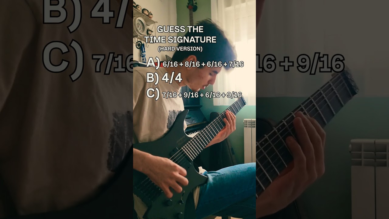 Can you guess the time signature? #progmetal #progrock #metalcore #djent #onemanband
