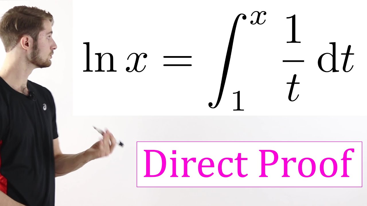 Integral Formula for Natural Log (without knowing the derivative)