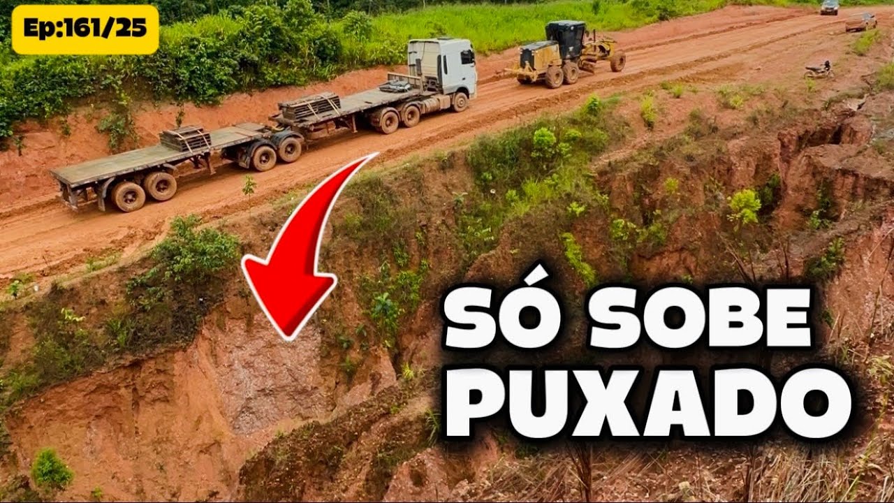 CHOVEU, PAROU TUDO. Cargas pesadas só puxado.