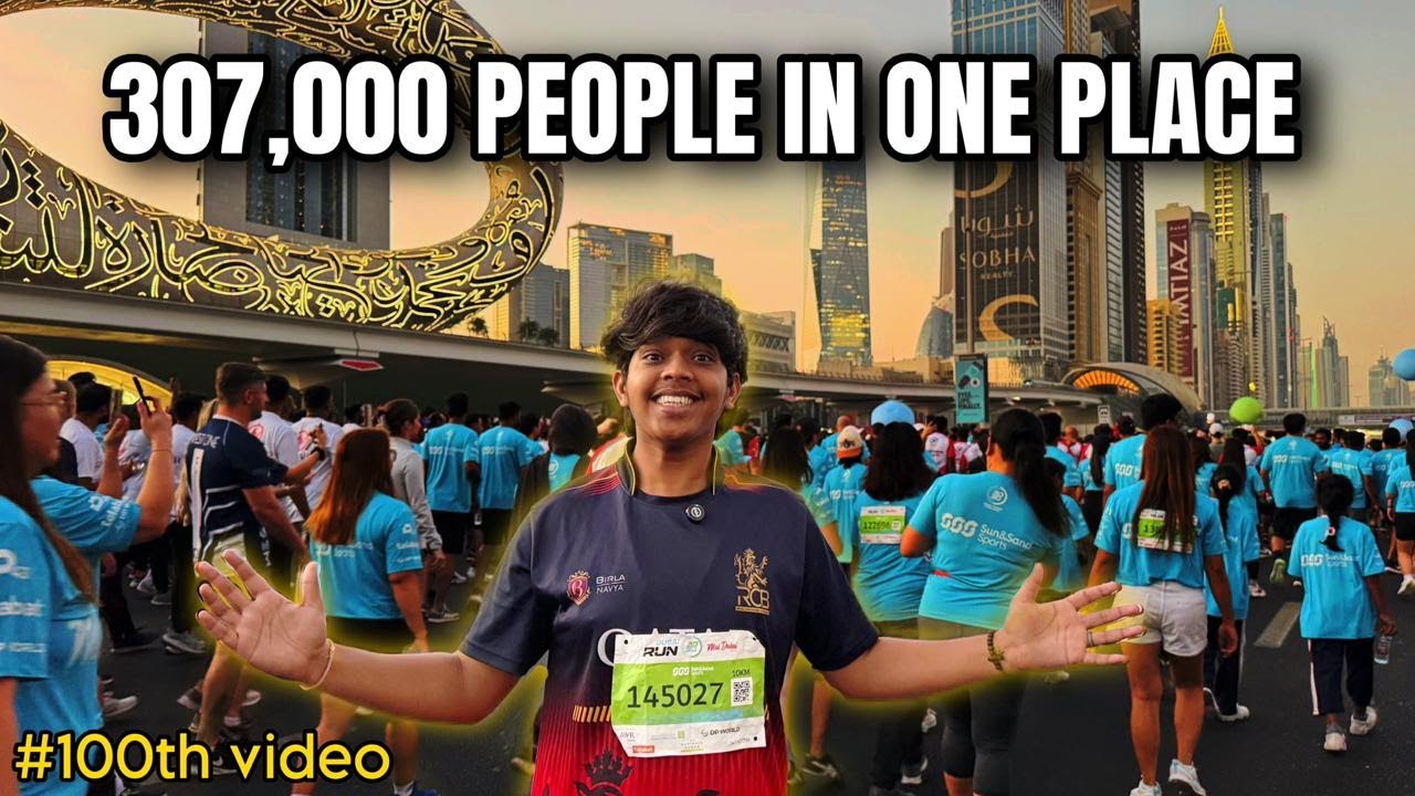I Ran With 307,000 People! (Unreal Experience) - Dubai Run 2025