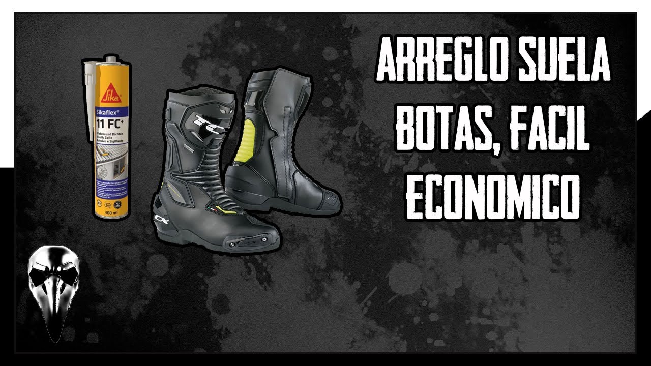 Arreglar suelas despegadas de botas de moto