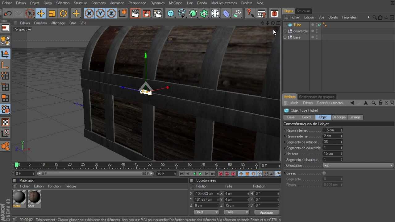 Tutoriel modelisation d'un coffre