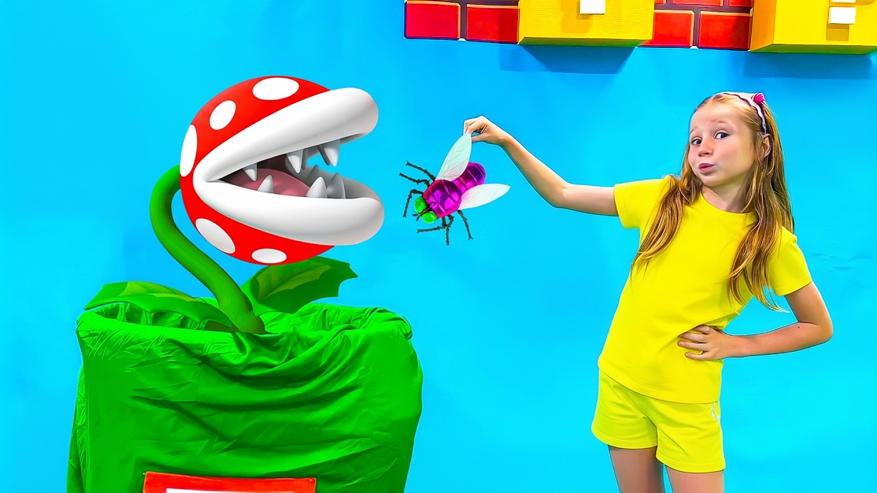 Nastya und Papa haben ein Spinnenzimmer und einen magischen Schlüssel gefunden