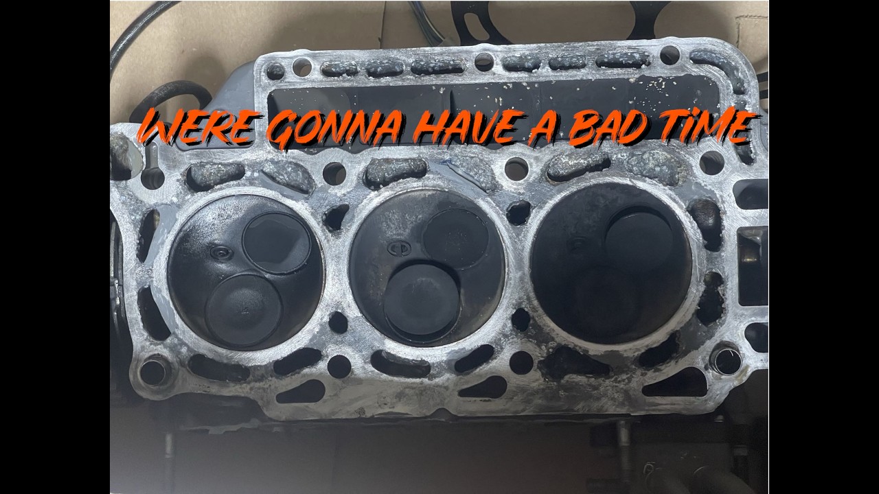 Honda BF50A Corroded Cylinder Head