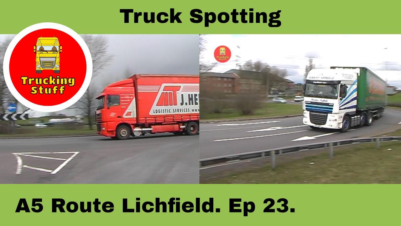 Truck Spotting  A5 Route Lichfield. 2010. Ep.23.
