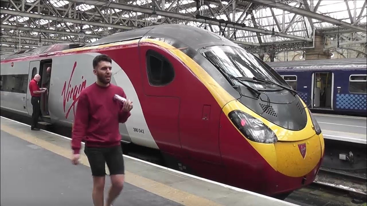 Full Train Journey: Virgin Trains Glasgow Central - Birmingham New Street Virgin Pendolino